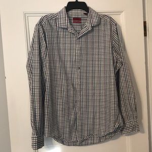 Aqua*Purple*Gray*White button down